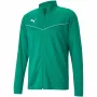 PUMA teamRISE giacca da allenamento in poliestere verde 657392 05 S - giacca da calcio uomo con zip integrale