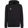 adidas Entrada 22 felpa con cappuccio per bambino nero