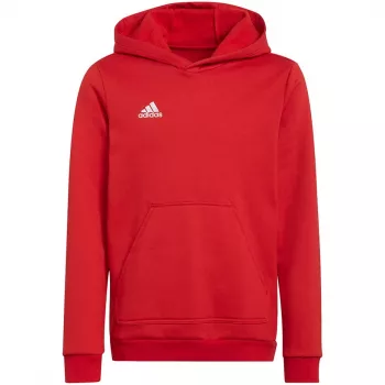Adidas Entrada 22 felpa con cappuccio bambino rosso H57566 128cm