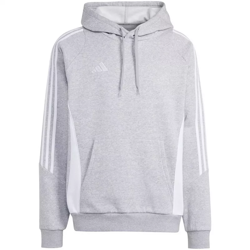 adidas Tiro 24 felpa con cappuccio grigio melange