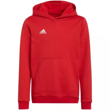 adidas Entrada 22 felpa con cappuccio bambino rosso 140cm