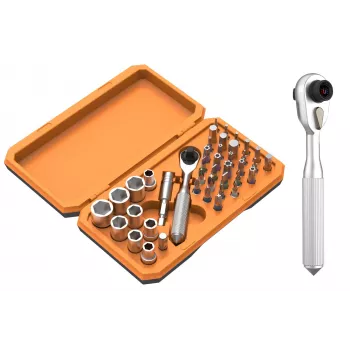 Kabelmeister set cricchetto da 42 pezzi, 30 bit e 9 bussole