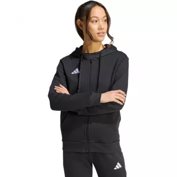adidas Entrada 26 felpa con cappuccio full zip donna nero S