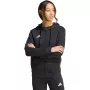 adidas Entrada 26 felpa con cappuccio full zip donna nero S