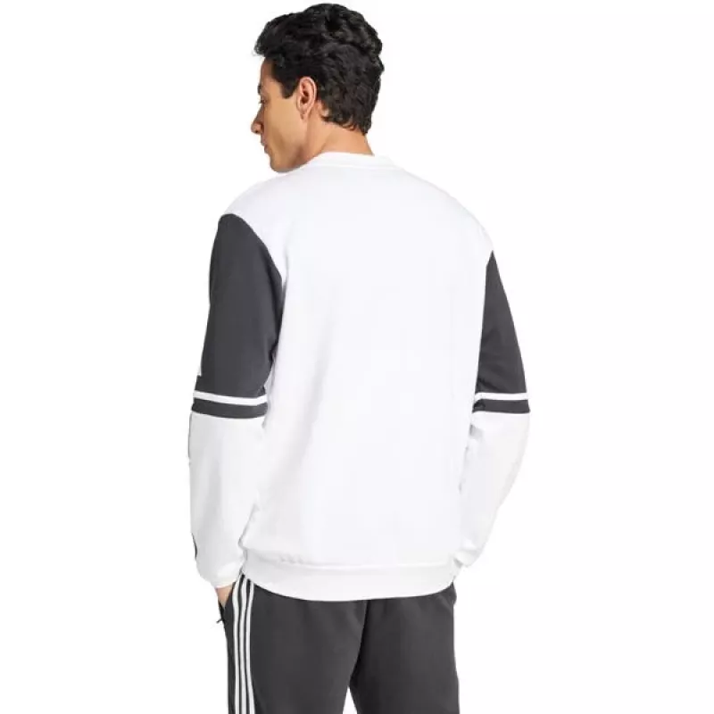 adidas Squadra 25 Sweat Crew felpa uomo bianco/nero taglia M
