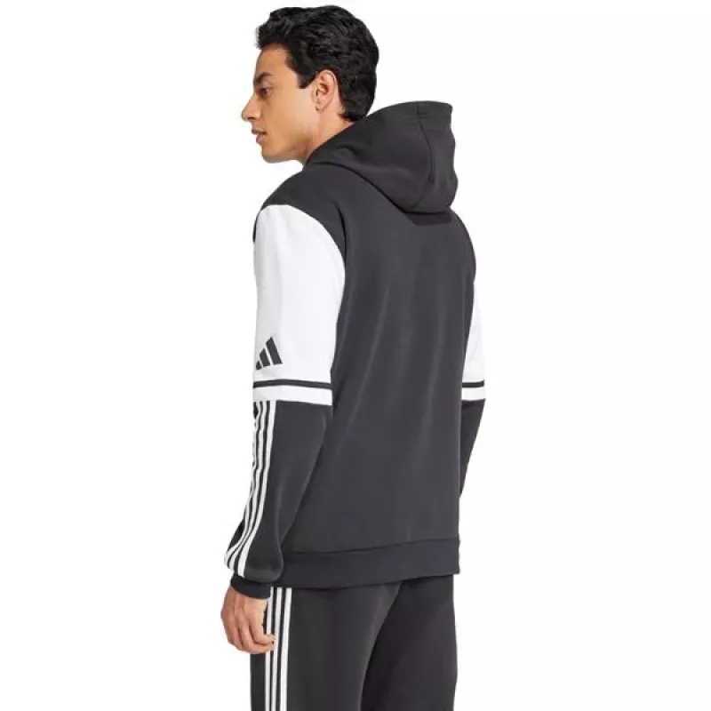 adidas Squadra 25 felpa con cappuccio uomo nero/bianco XL