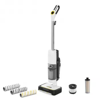 Kärcher SCV 4 Deluxe Select pulitore a vapore con regolazione vapore a 2 livelli, serbatoio 1,3 L, 2000 W, spazzola pavimenti EasyFix, funzione di rabbocco