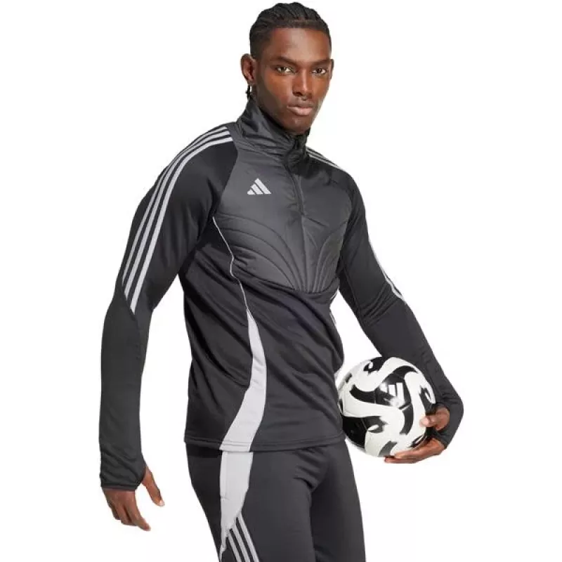 adidas Tiro 24 Winterized felpa uomo grigio/nero taglia L