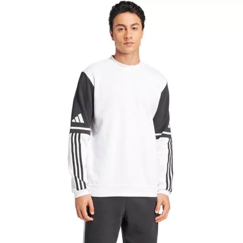 adidas Squadra 25 Sweat Crew felpa uomo bianco/nero XL