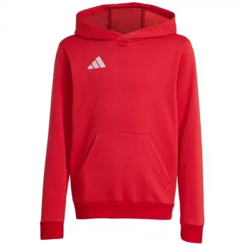 adidas Entrada 26 Felpa con cappuccio bambino rossa 140 cm