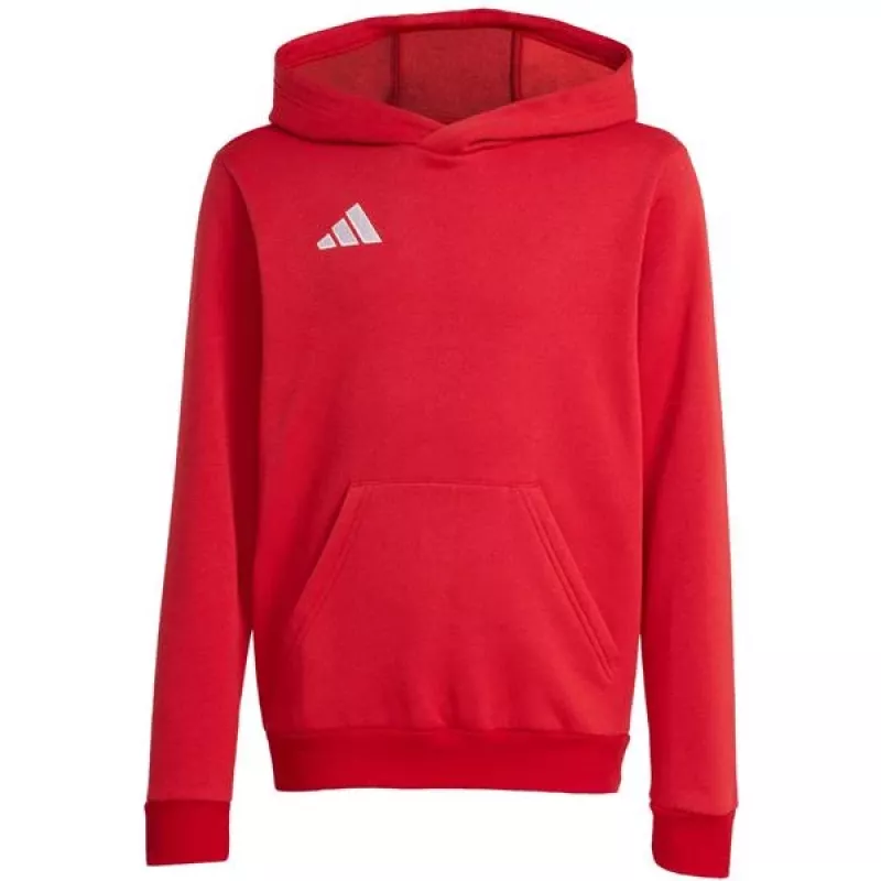 adidas Entrada 26 Felpa con cappuccio bambino rossa 140 cm