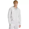 adidas Entrada 26 Felpa con cappuccio full zip uomo grigio Six/nero taglia S