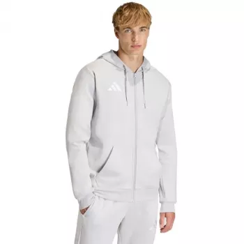 adidas Entrada 26 Felpa con cappuccio full zip uomo grigia 2XL