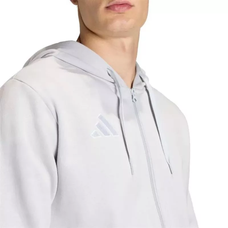 adidas Entrada 26 Felpa con cappuccio full zip uomo grigia 2XL