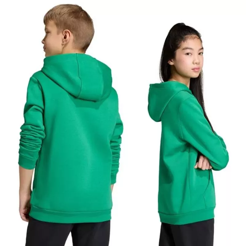 adidas Entrada 26 Felpa con cappuccio bambino verde 140 cm