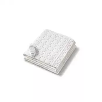 Beurer UB 30 Coprimaterasso elettrico singolo 130x75 cm bianco in pile 3 livelli di calore lavabile in lavatrice
