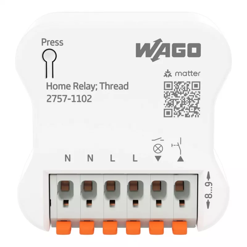 WAGO 2757-1102 relè domestico, 1DI/1DO, 16 A, bianco