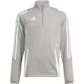 adidas Tiro 24 maglia da allenamento bambino felpa grigio Four 140 cm
