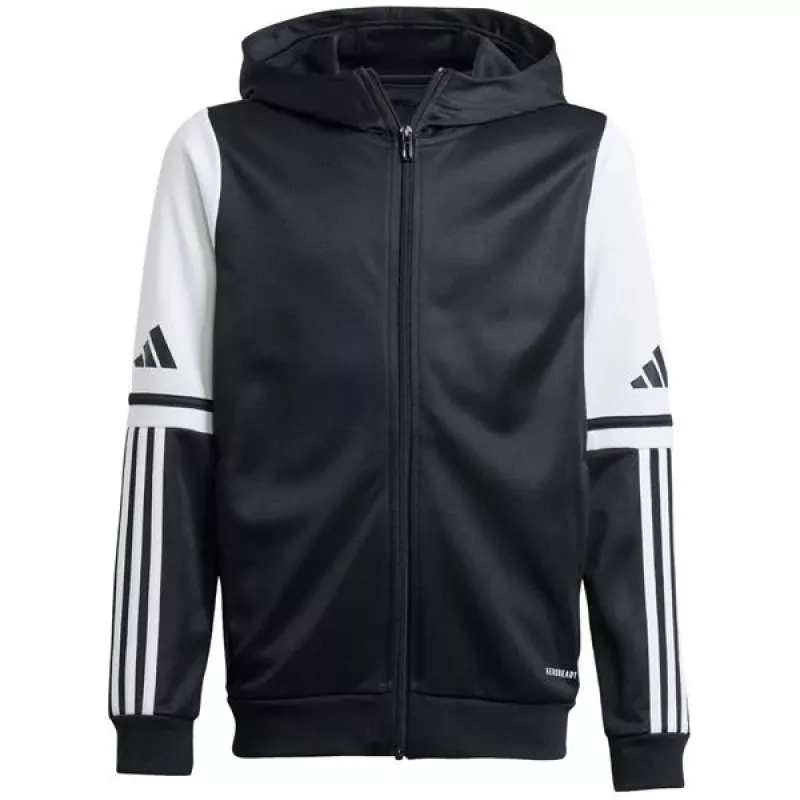 adidas Squadra 25 felpa con cappuccio bambino nero/bianco 164cm