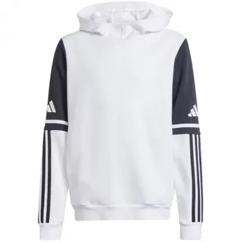 adidas Squadra 25 felpa con cappuccio in felpa per bambino bianco JD4807 140cm
