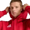 adidas Entrada 26 felpa con cappuccio uomo rosso S