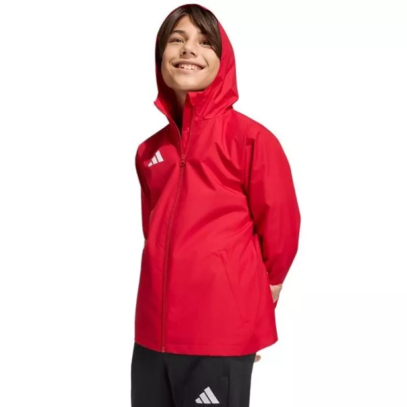 adidas Entrada 26 giacca all-weather bambino unisex rosso 152 cm