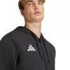 adidas Entrada 26 felpa con cappuccio full zip uomo nero L