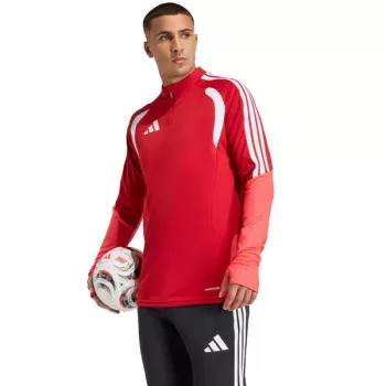 adidas Tiro 26 Competition Top da allenamento uomo manica lunga con mezzo zip Rosso taglia L