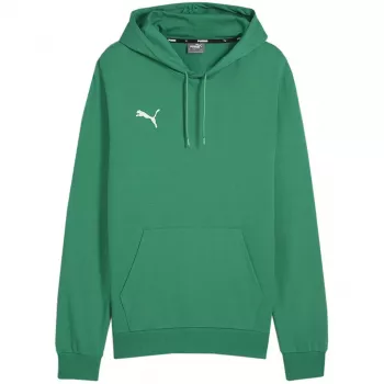 PUMA Team Goal Casuals felpa con cappuccio uomo Pepper Green pile pullover