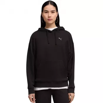 Puma ESS Elevated Comfort felpa con cappuccio donna nero 691814 01 M