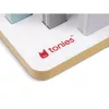 TONIES Mini scaffale - casa 11003995 (rosa) - scaffale in MDF a forma di casa rosa con 2 ripiani, 3 scomparti, per camerette, camere dei bambini, certificato EN 71