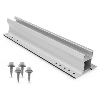 K2 Systems Home K2 2004596 MiniRail 60 set - guida di montaggio solare in alluminio da 600 mm per tetti in lamiera grecata