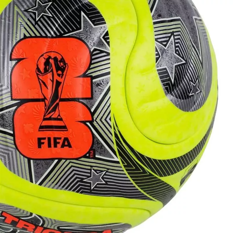 adidas World Cup 26 Trionda Pro pallone da calcio invernale taglia 5 verde/nero/argento JD8023