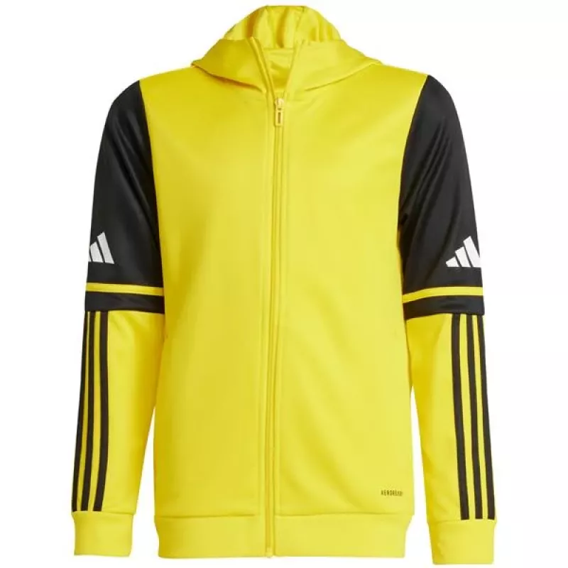 adidas Squadra 25 felpa con cappuccio bambino giallo/nero 140 cm