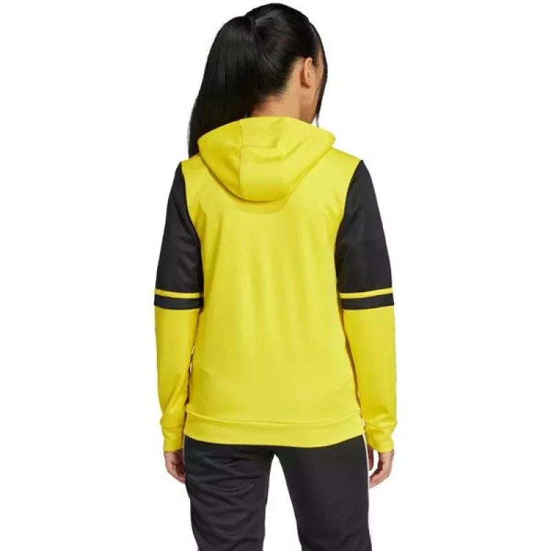 adidas Squadra 25 felpa con cappuccio bambino giallo/nero 140 cm