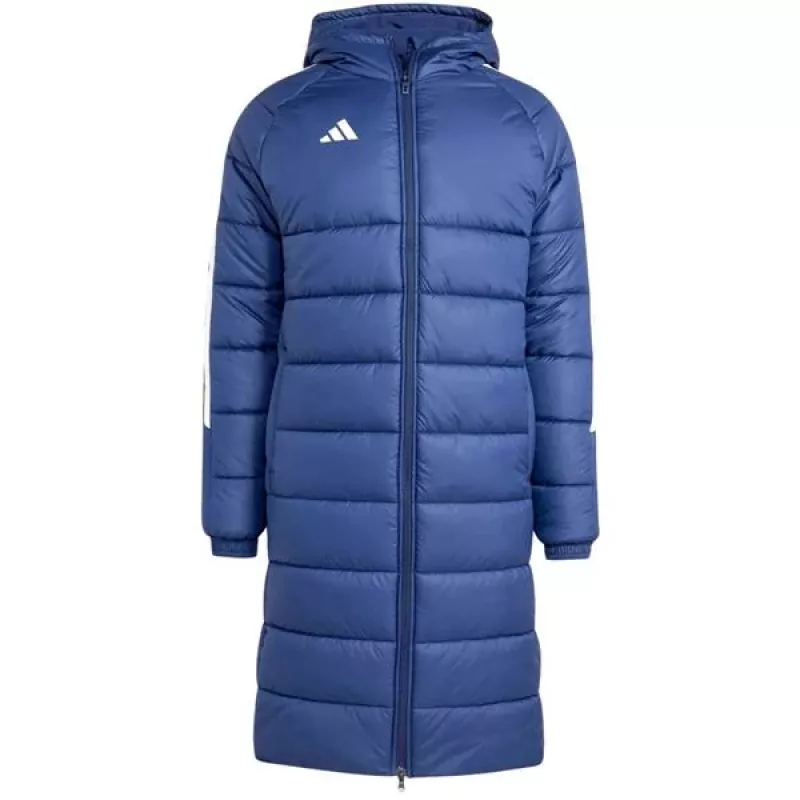adidas Tiro 24 giacca imbottita lunga uomo Team Navy Blue/bianco 2XL
