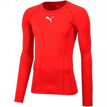 Puma Liga Baselayer Tee LS maglia a maniche lunghe uomo rossa