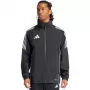 adidas Tiro 24 Rain giacca antipioggia calcio uomo nero/bianco L