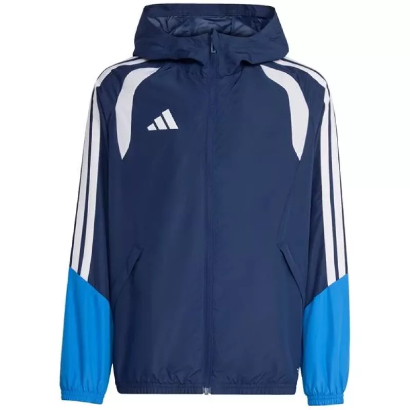 adidas Tiro 26 Competition giacca all-weather bambino Team Navy Blue/bianco 164cm
