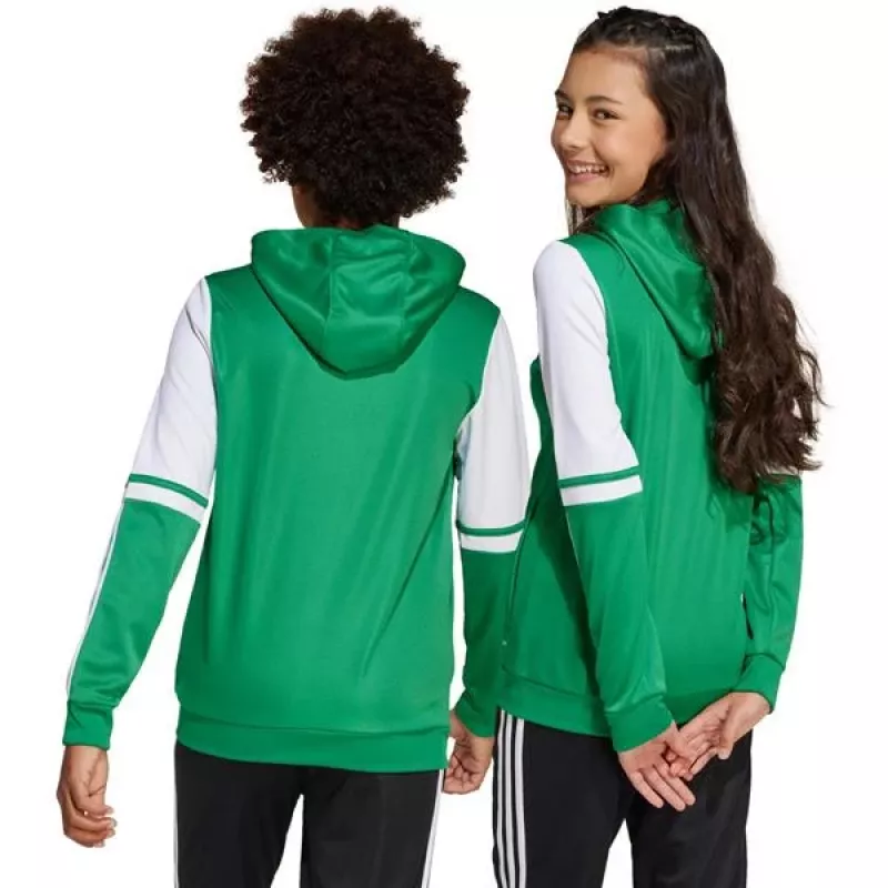 adidas Squadra 25 felpa con cappuccio bambino verde/bianco 152cm