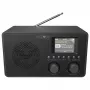 Reflexion HRA1824DAB+ radiosveglia DAB+ & FM con Bluetooth, doppia sveglia, cassa in legno - nero