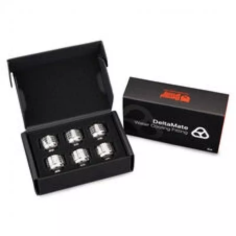 Thermal Grizzly DeltaMate raccordo a compressione, ottone - nichel lucido, HT14, confezione da 6