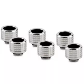 Thermal Grizzly DeltaMate raccordo a compressione, ottone - nichel lucido, HT14, confezione da 6