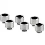 Thermal Grizzly DeltaMate raccordo a compressione, ottone - nichel lucido, HT14, confezione da 6
