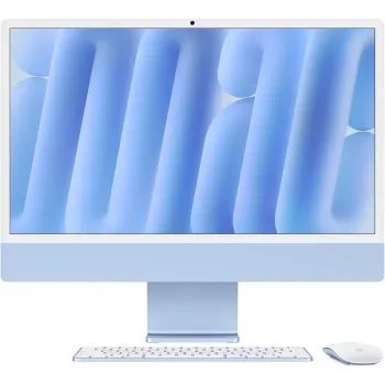 Apple iMac 24 pollici blu M4 CPU 10-Core 1TB SSD vetro nano-texture con Touch ID