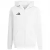 adidas Entrada 26 felpa con cappuccio Full Zip bambino bianca KH1783 140cm