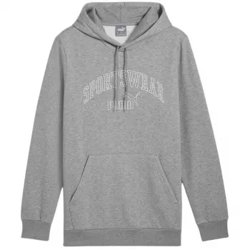 PUMA Essentials+ Logo LAB Gradient felpa con cappuccio - grigio melange - uomo M
