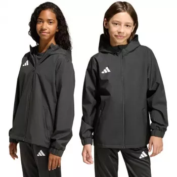 adidas Entrada 26 giacca all weather bambino nero JZ9104 128cm