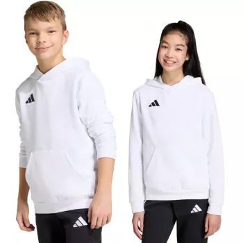 adidas Entrada 26 felpa con cappuccio bambino bianco JZ6561 152cm