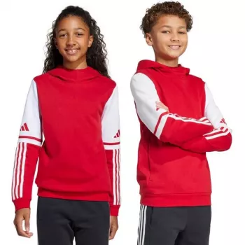 adidas Squadra 25 felpa con cappuccio bambino Team Power Red JD4805 140cm